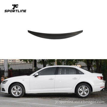 Carbon Fiber Rear Trunk Spoiler Wing for Audi A4 B9 Quattro S Line S4 Sedan 2017-2023